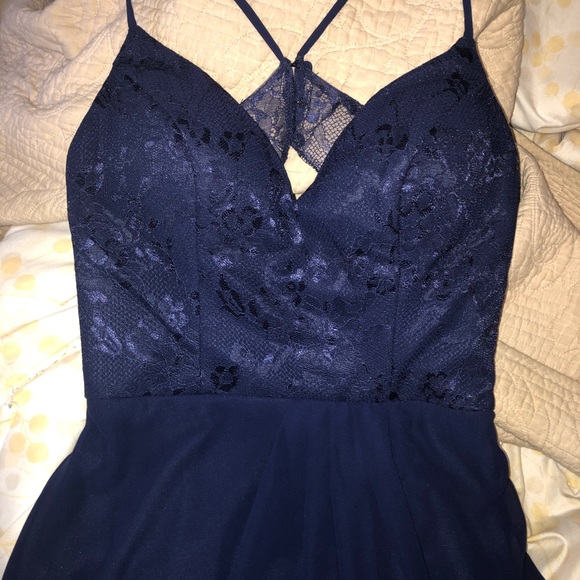 Navy Bridesmaid Dress - Picture 3 of 8